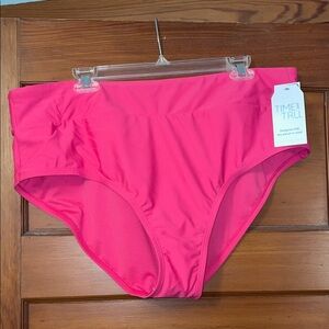 Time and Tru Women's Vibrant Pink Bikini Bottom